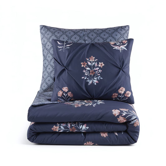 Marfa 3 Piece Pintuck Duvet Cover Set