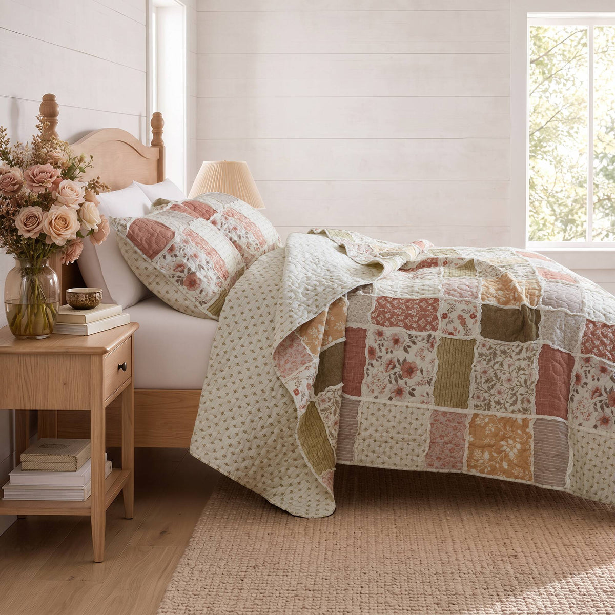 Marigold 3-Piece Ruffled Cotton Coverlet Mini Set