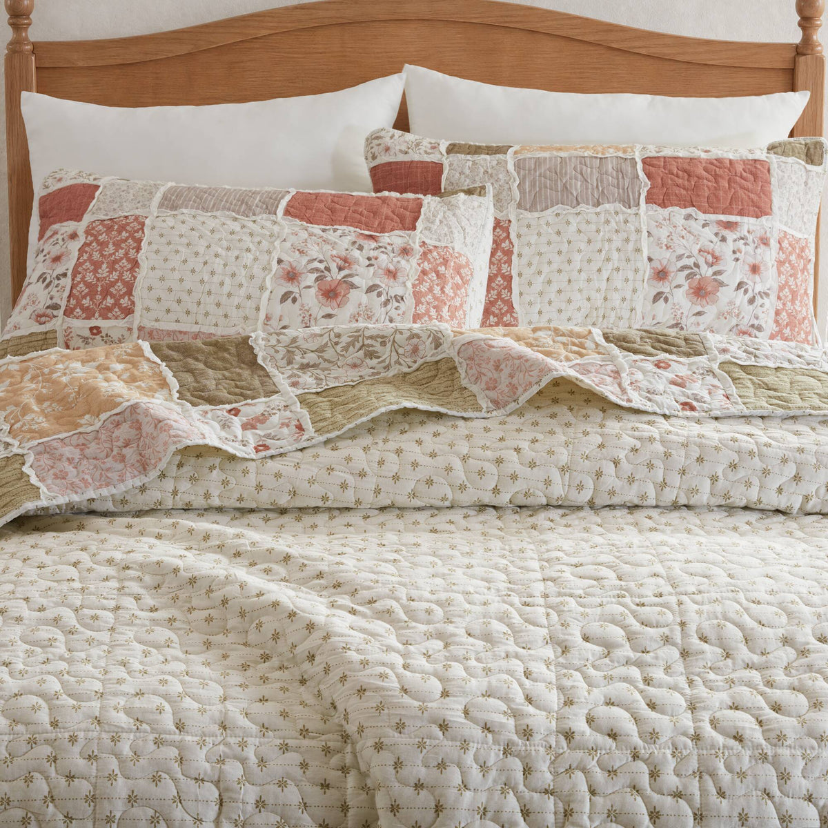 Marigold 3-Piece Ruffled Cotton Coverlet Mini Set