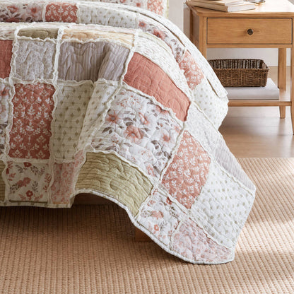 Marigold 3-Piece Ruffled Cotton Coverlet Mini Set