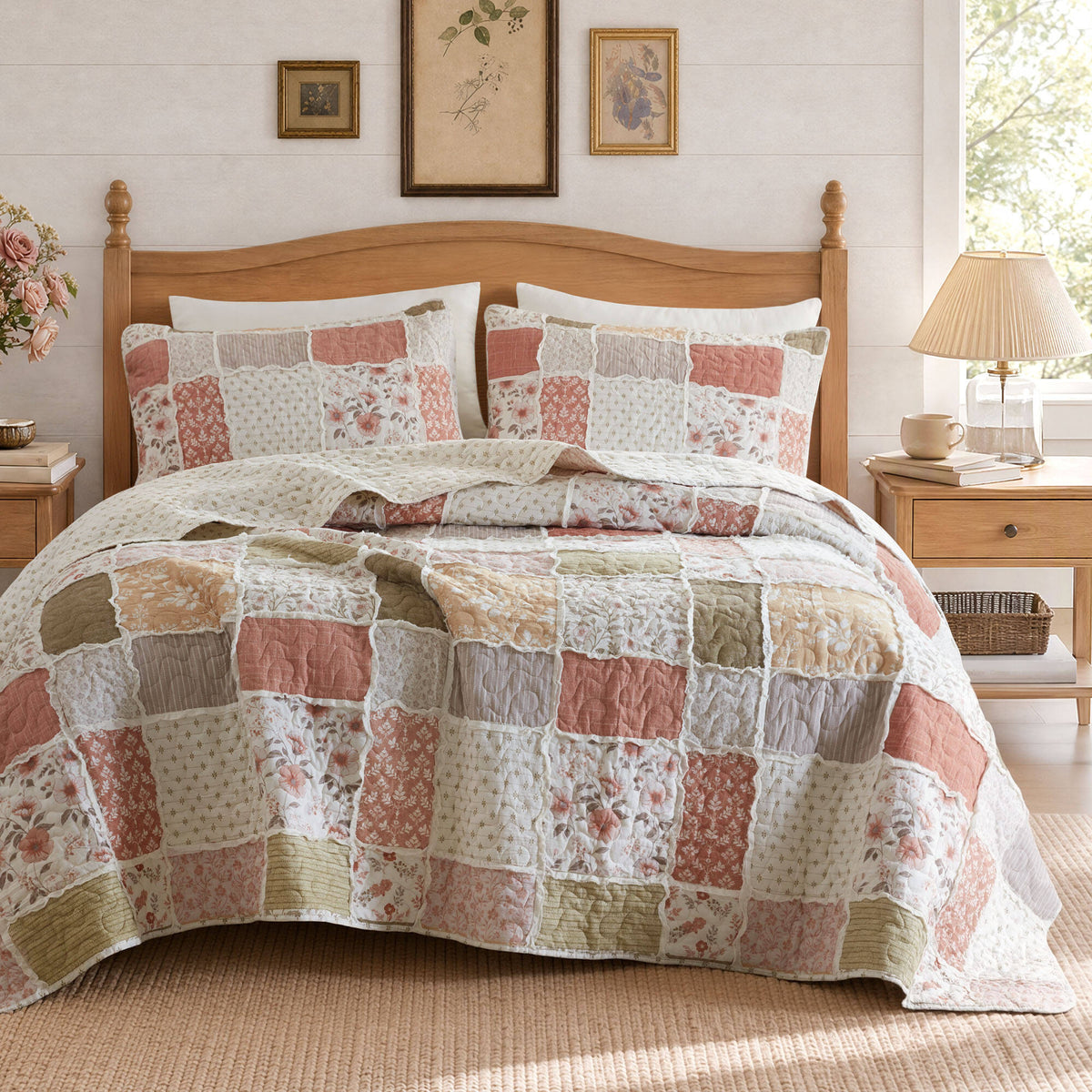 Marigold 3-Piece Ruffled Cotton Coverlet Mini Set