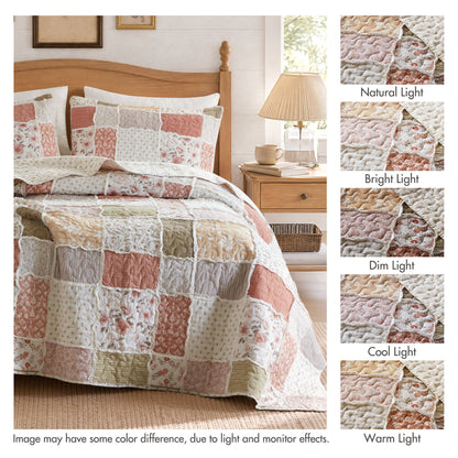 Marigold 3-Piece Ruffled Cotton Coverlet Mini Set
