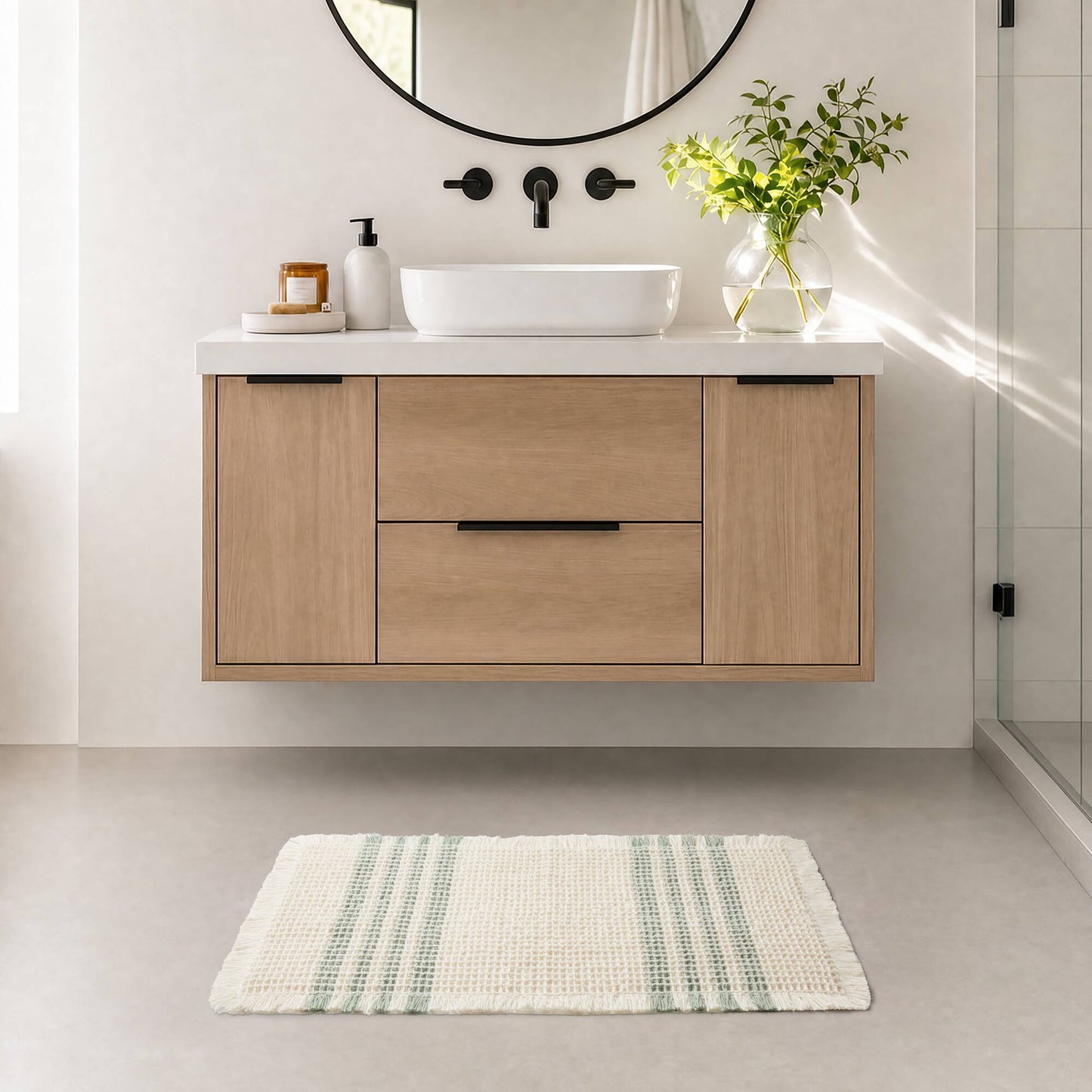 Millstreet Waffle Bath Rug