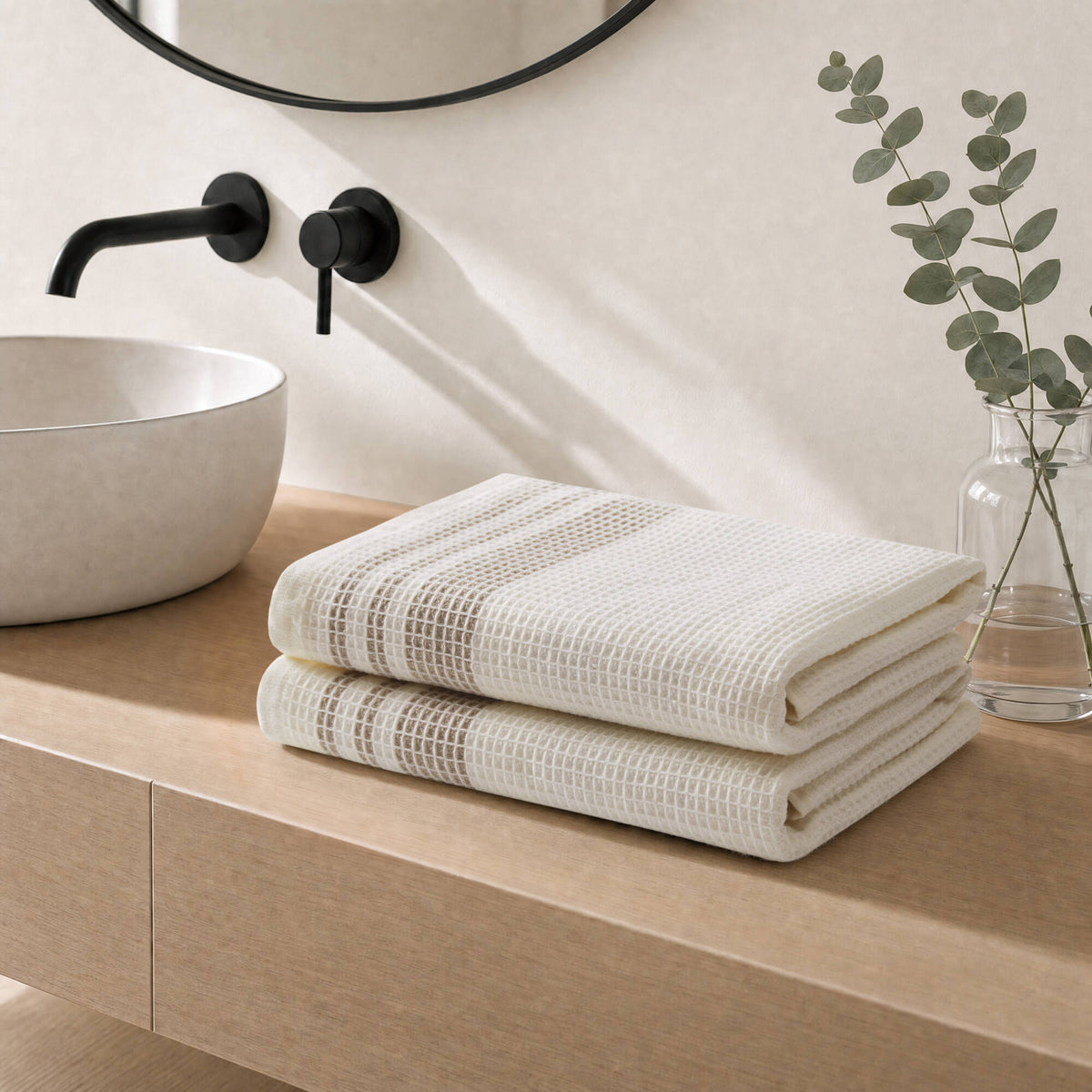 Millstreet 2-Piece Waffle Bath Towel Set
