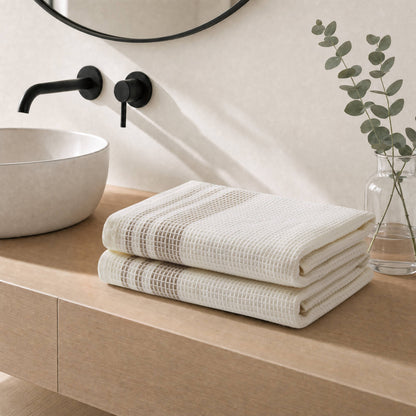 Millstreet 2-Piece Waffle Bath Towel Set