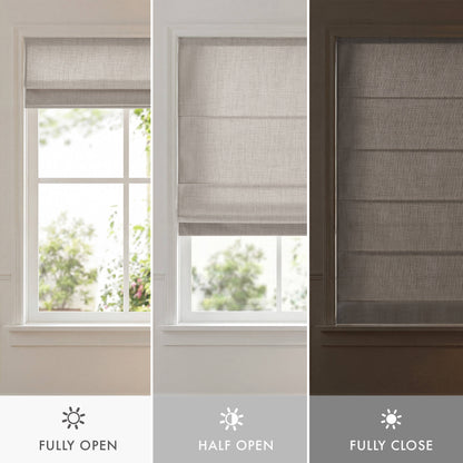 Mira Room Darkening Cordless Roman Shade