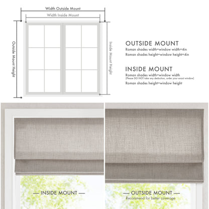 Mira Room Darkening Cordless Roman Shade