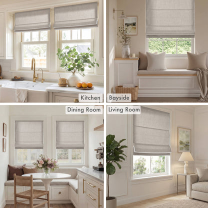 Mira Room Darkening Cordless Roman Shade