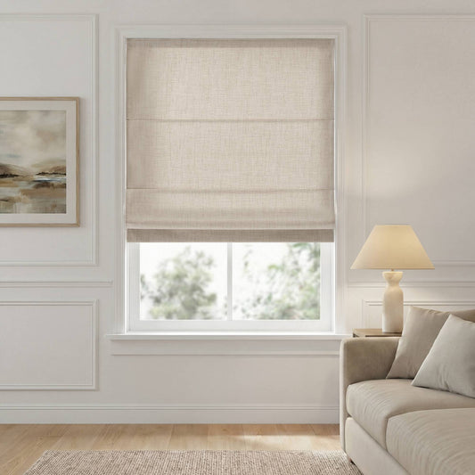 Mira Room Darkening Cordless Roman Shade