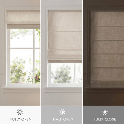 Mira Room Darkening Cordless Roman Shade