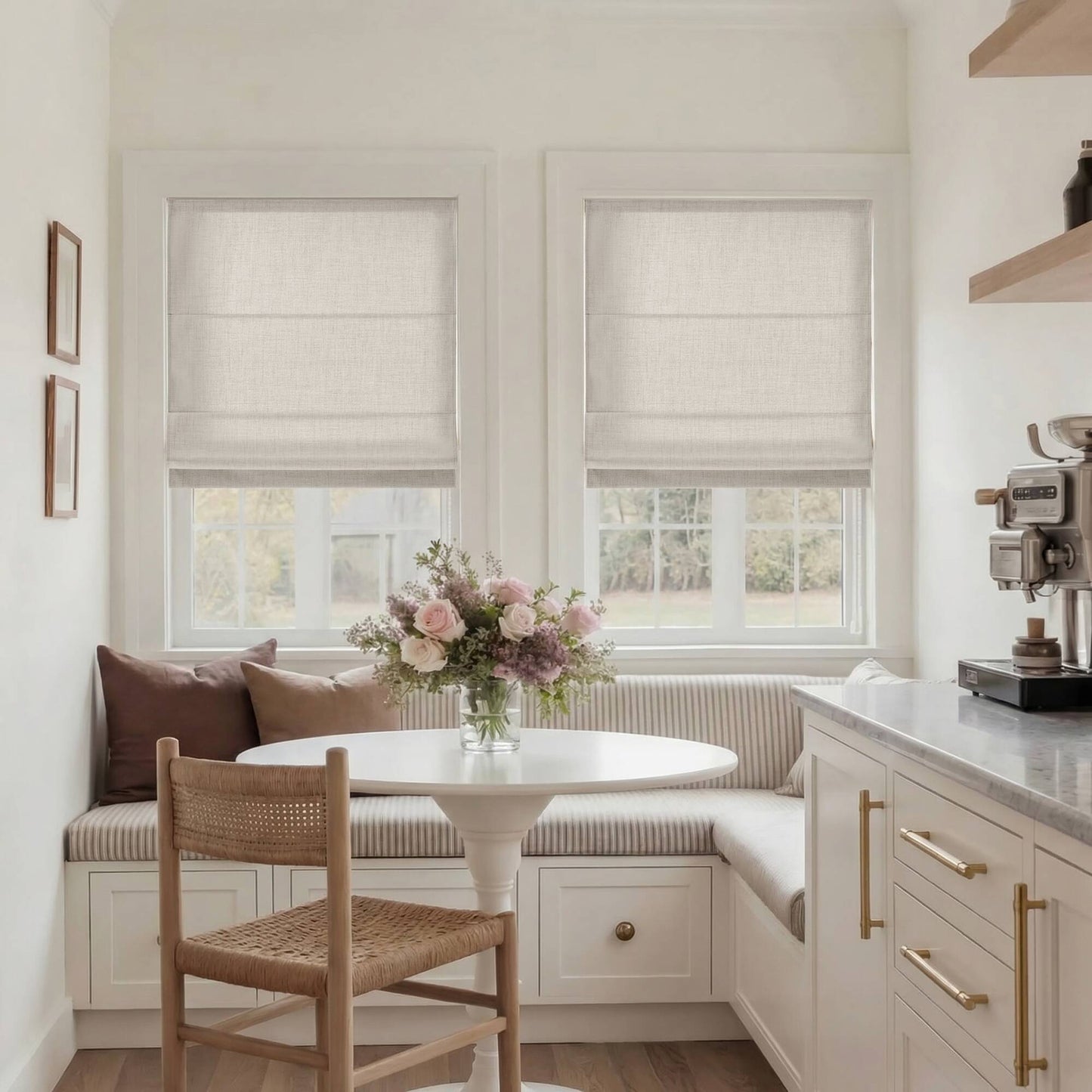 Mira Room Darkening Cordless Roman Shade