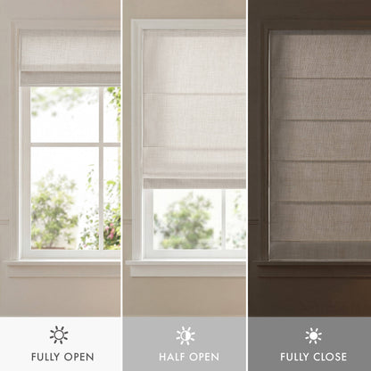 Mira Room Darkening Cordless Roman Shade
