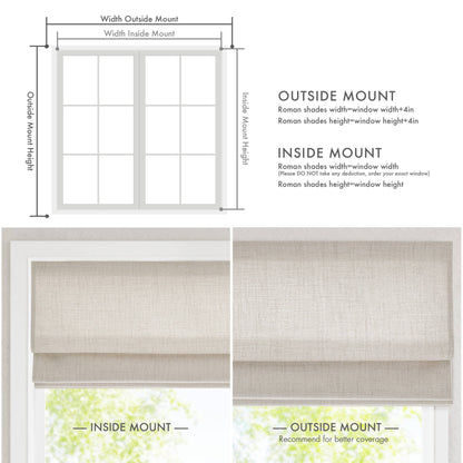 Mira Room Darkening Cordless Roman Shade