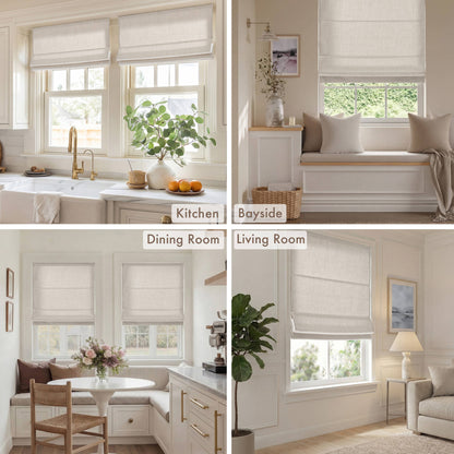 Mira Room Darkening Cordless Roman Shade