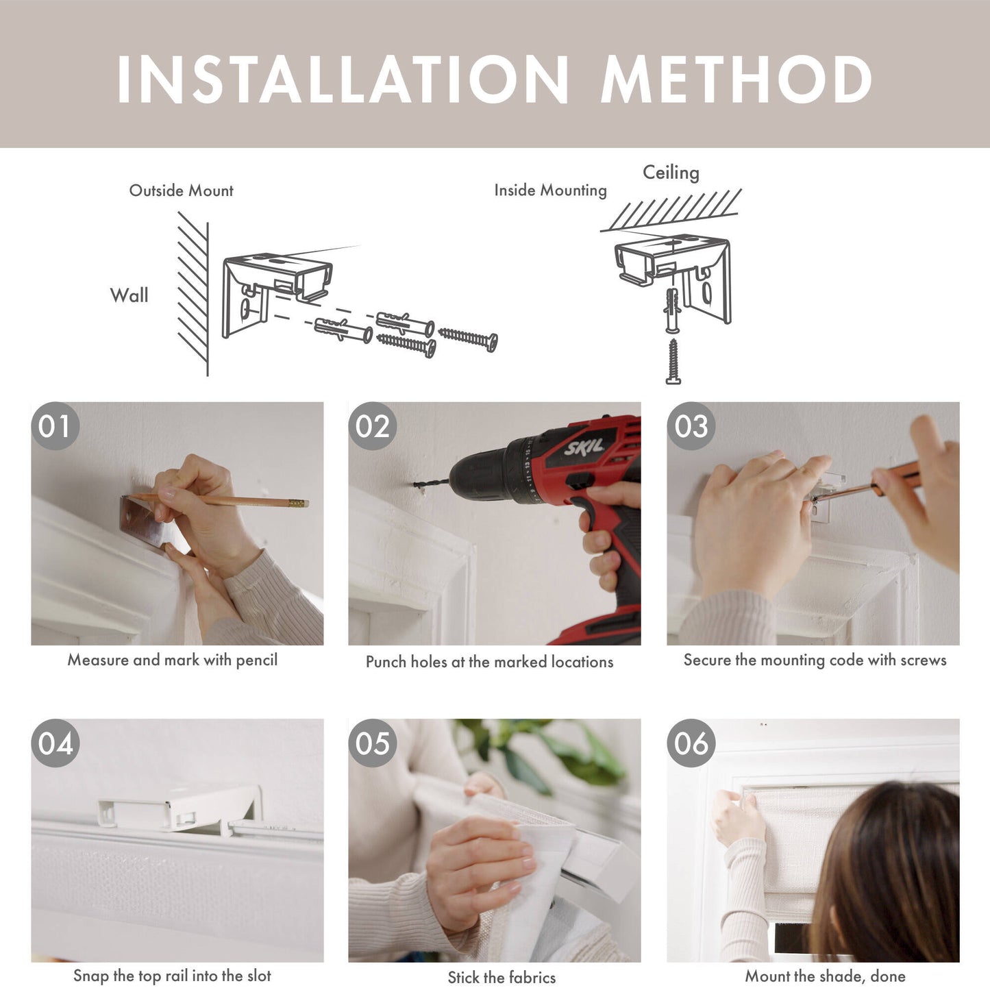 Mira Room Darkening Cordless Roman Shade