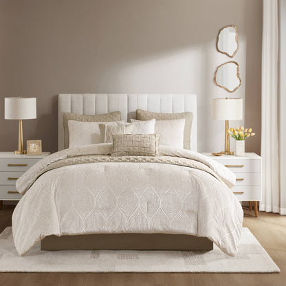 Nocturne 10-Piece Jacquard Comforter Set