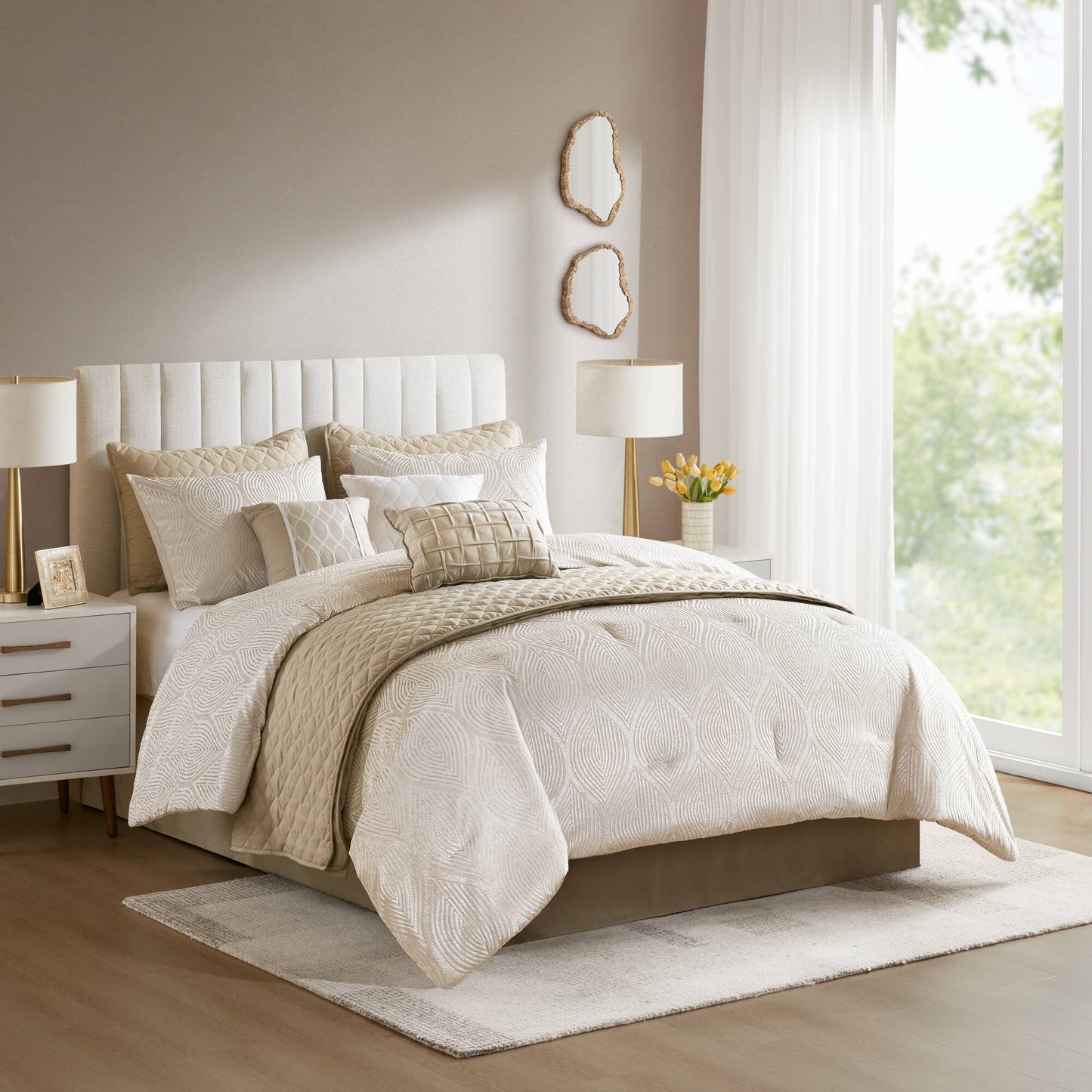 Nocturne 10-Piece Jacquard Comforter Set