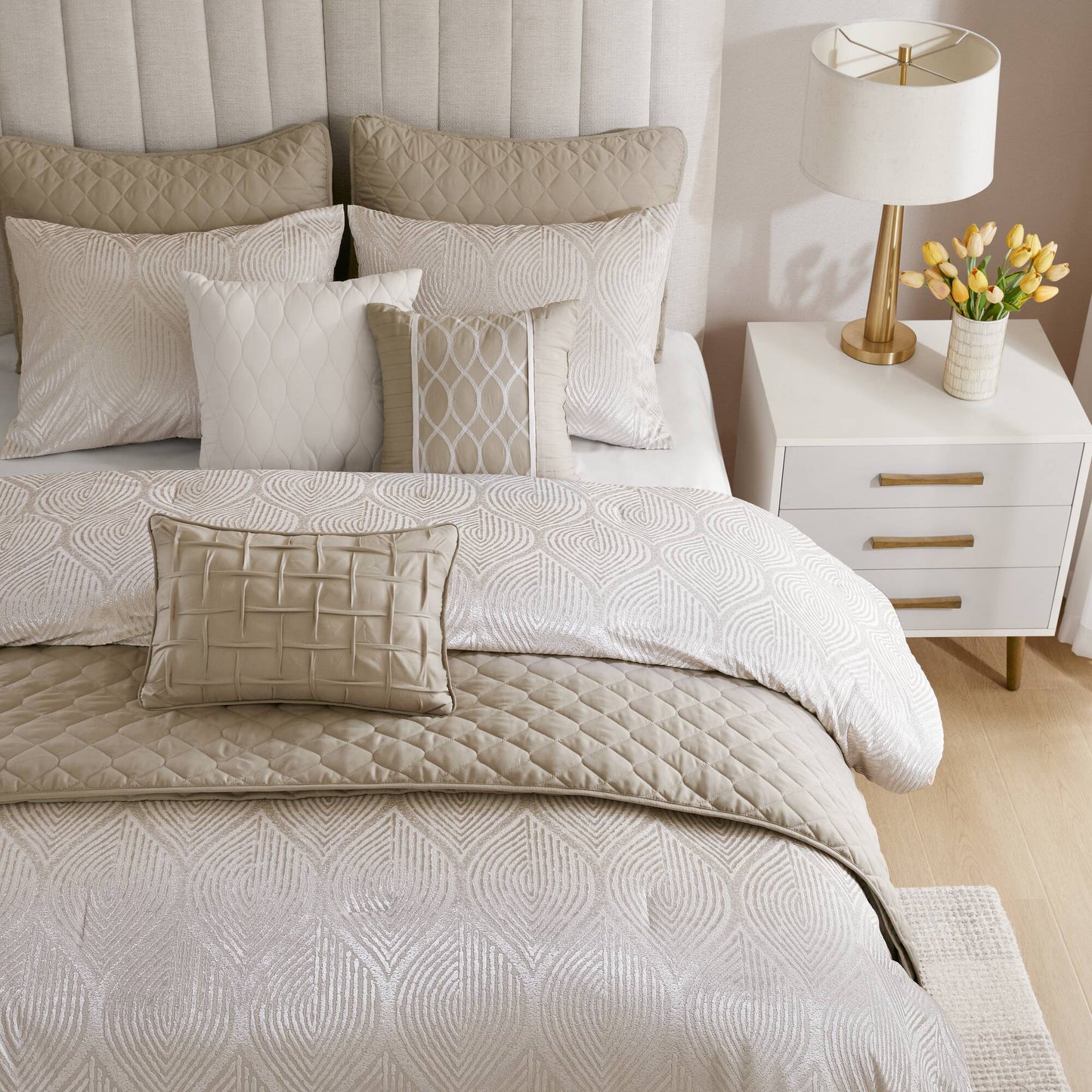 Nocturne 10-Piece Jacquard Comforter Set