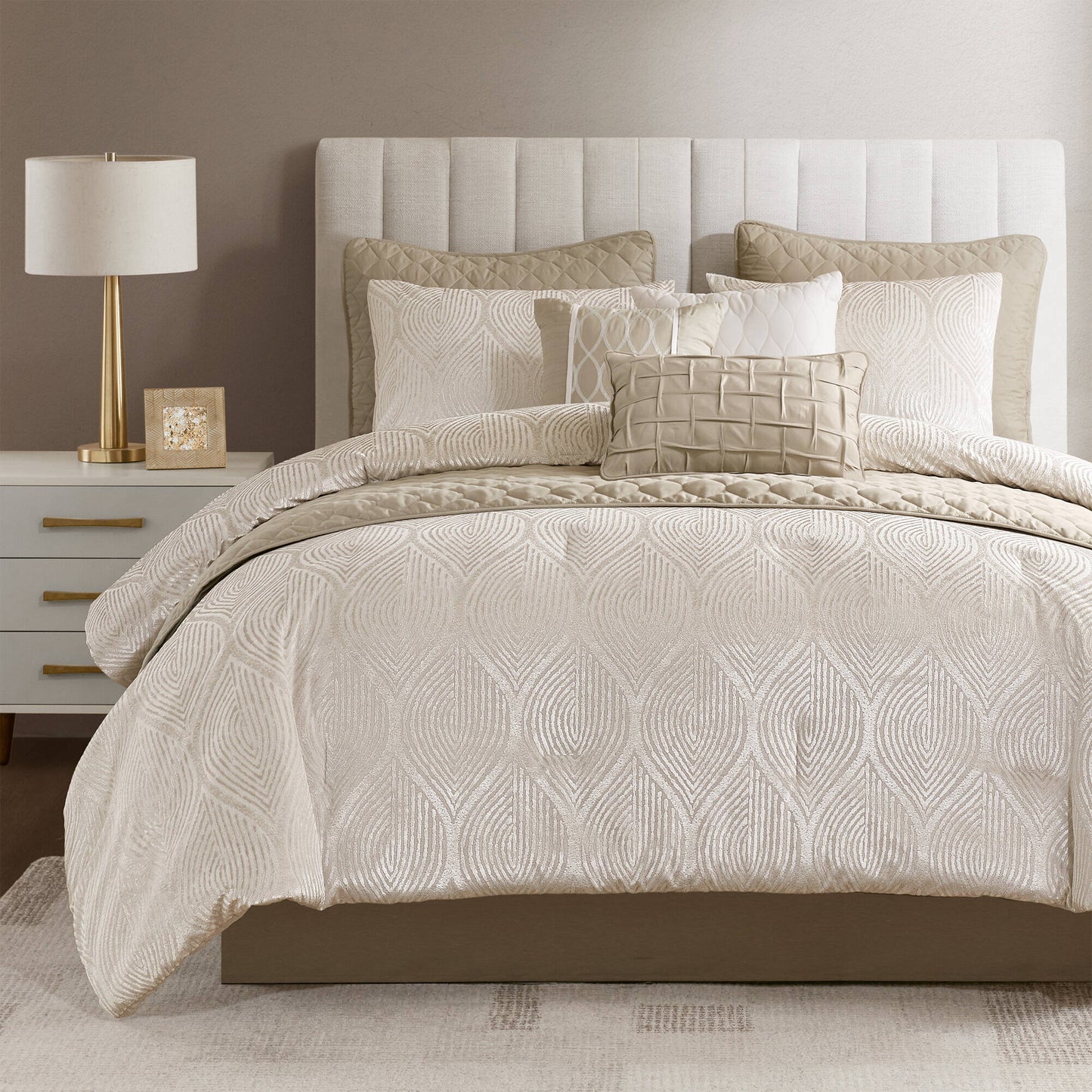 Nocturne 10-Piece Jacquard Comforter Set