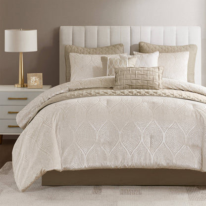 Nocturne 10-Piece Jacquard Comforter Set