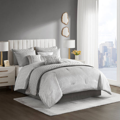 Nocturne 10-Piece Jacquard Comforter Set