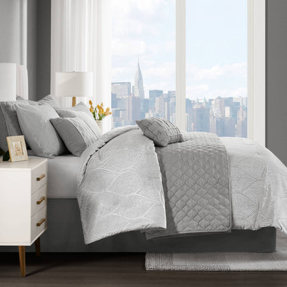 Nocturne 10-Piece Jacquard Comforter Set