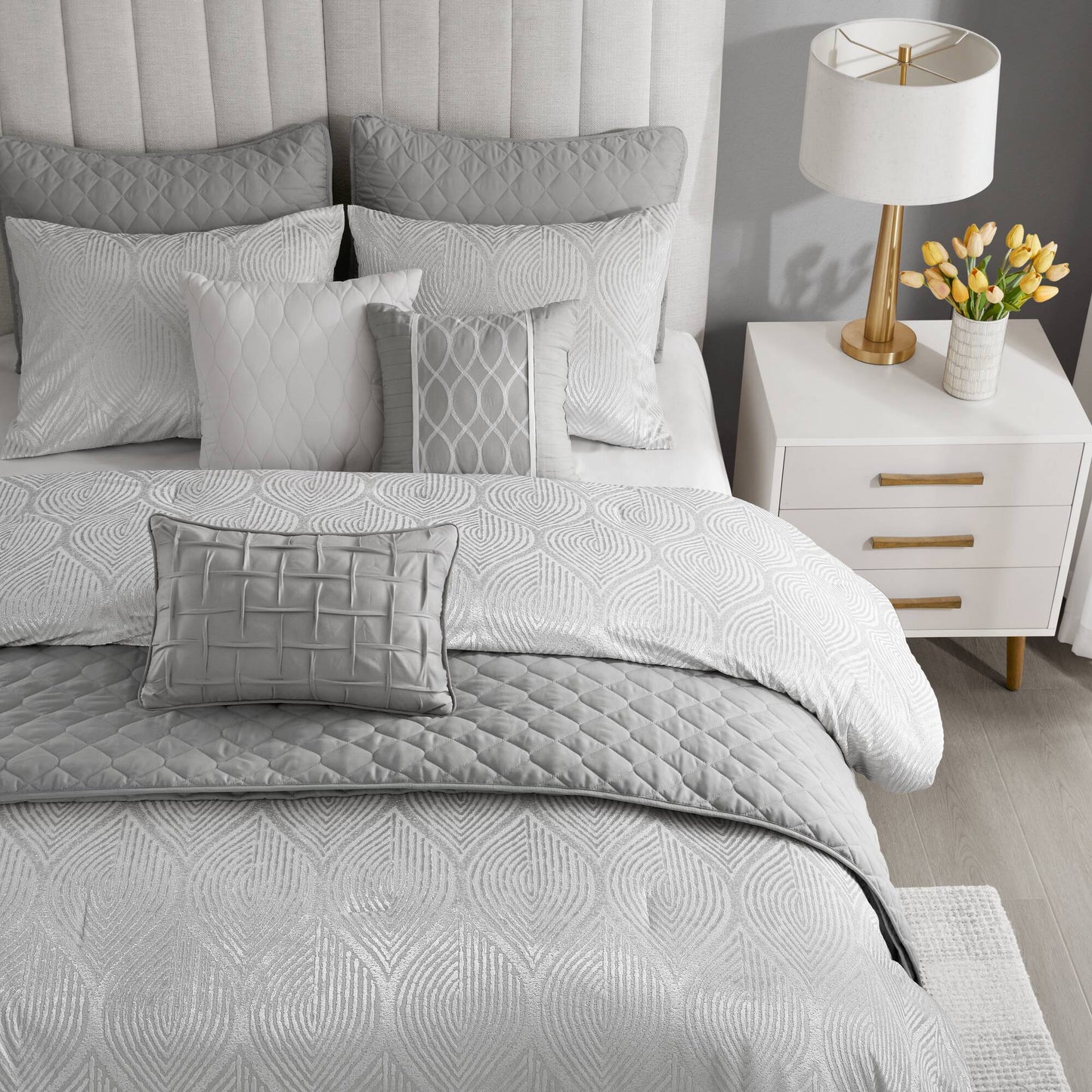 Nocturne 10-Piece Jacquard Comforter Set