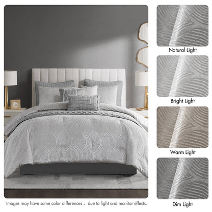 Nocturne 10-Piece Jacquard Comforter Set