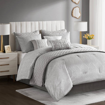 Nocturne 10-Piece Jacquard Comforter Set