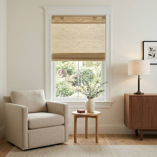 Nordic Woven Light Filtering Cordless Roman Shade