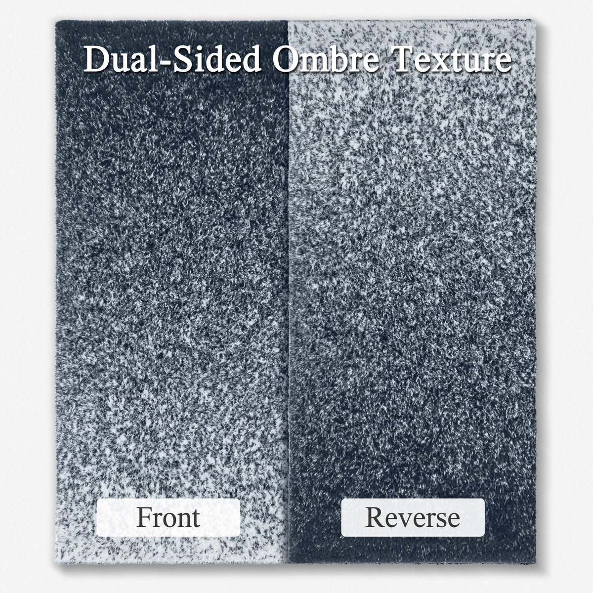 Ombre Knit Faux Fur Gradient Throw
