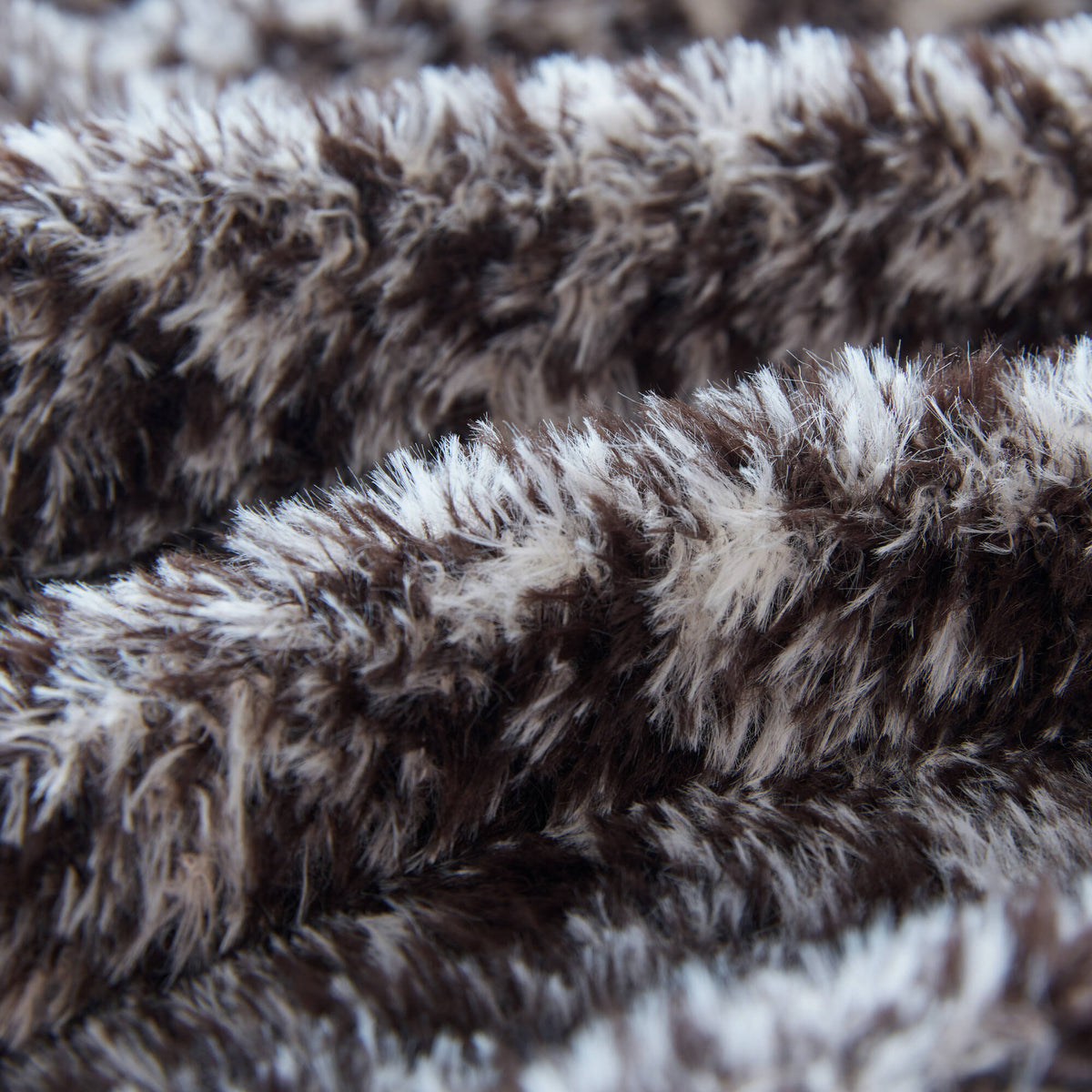 Ombre Knit Faux Fur Gradient Throw