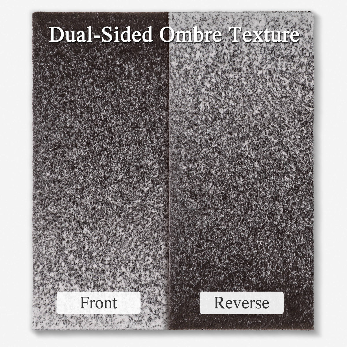 Ombre Knit Faux Fur Gradient Throw