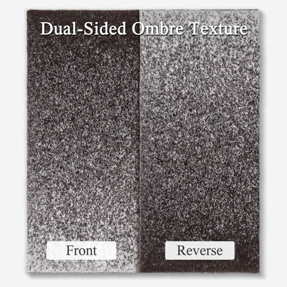 Ombre Knit Faux Fur Gradient Throw