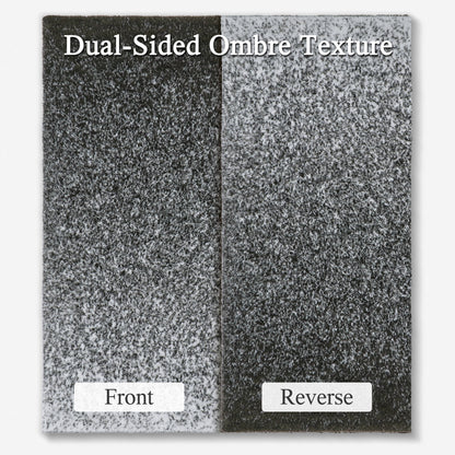 Ombre Knit Faux Fur Gradient Throw