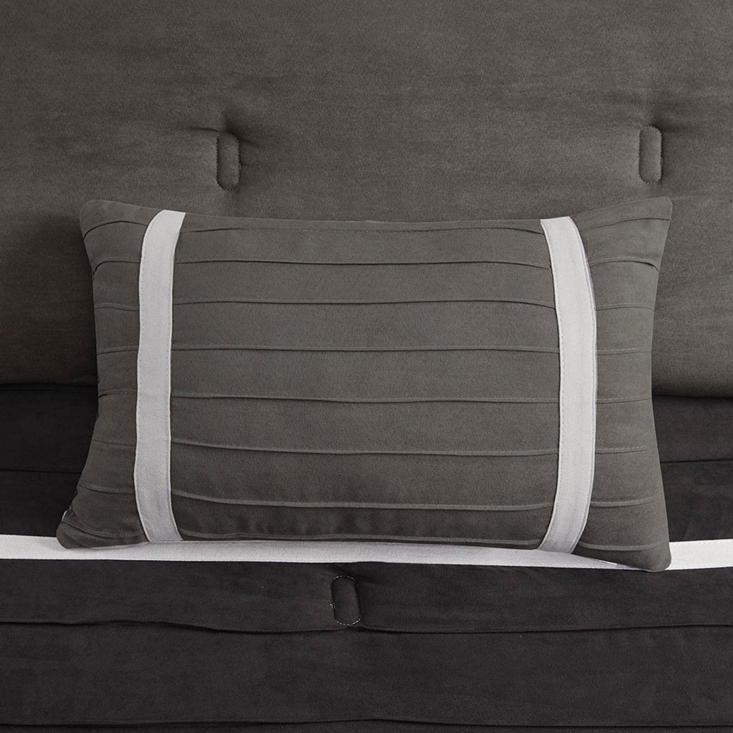 Palmer 7 Piece Faux Suede Comforter Set