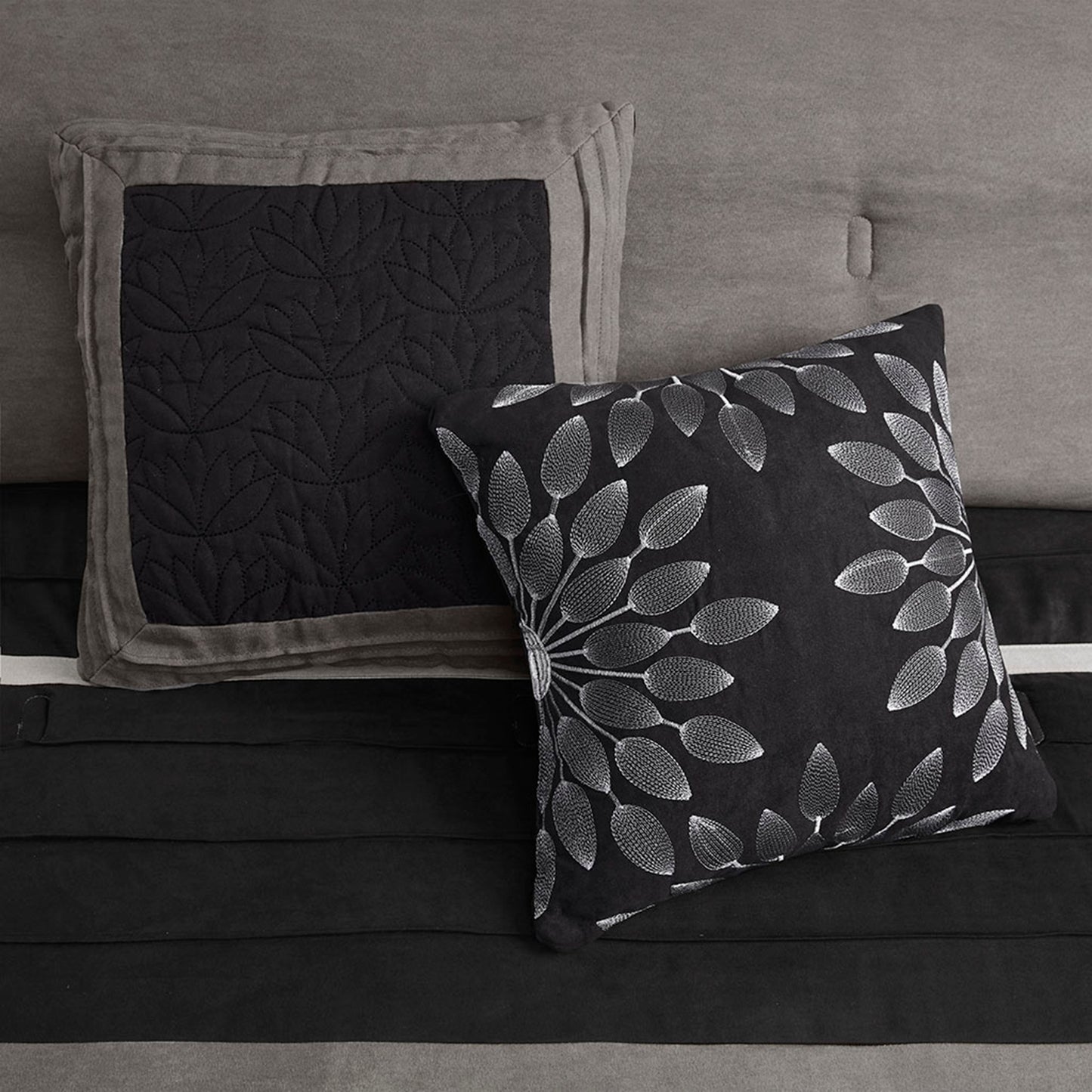 Palmer 7 Piece Faux Suede Comforter Set