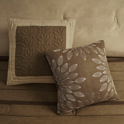 Palmer 7 Piece Faux Suede Comforter Set