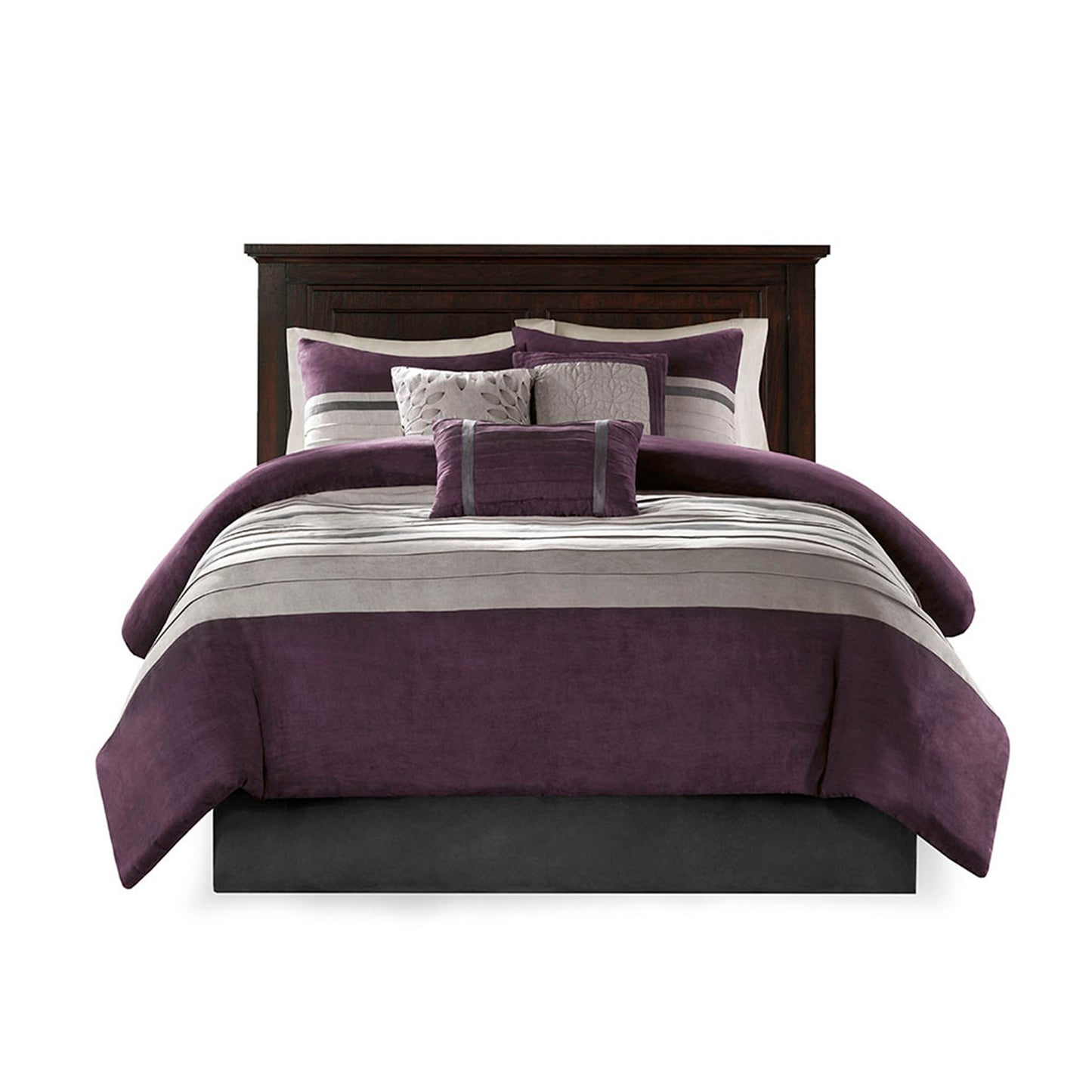 Palmer 7 Piece Faux Suede Comforter Set