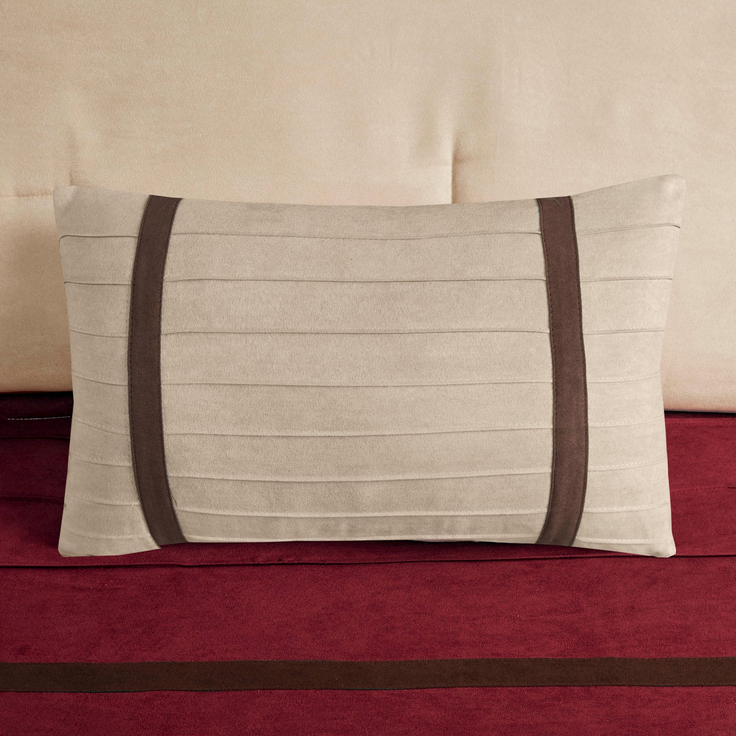 Palmer 7 Piece Faux Suede Comforter Set