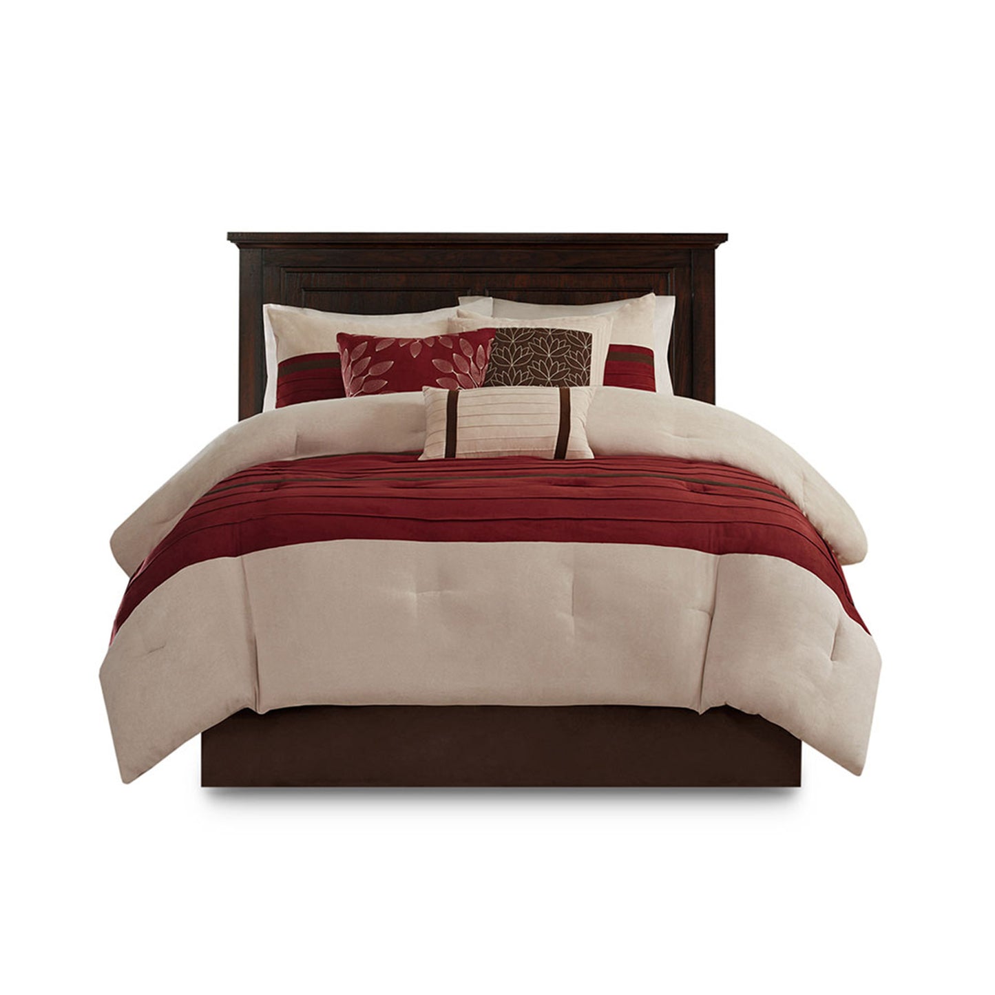 Palmer 7 Piece Faux Suede Comforter Set