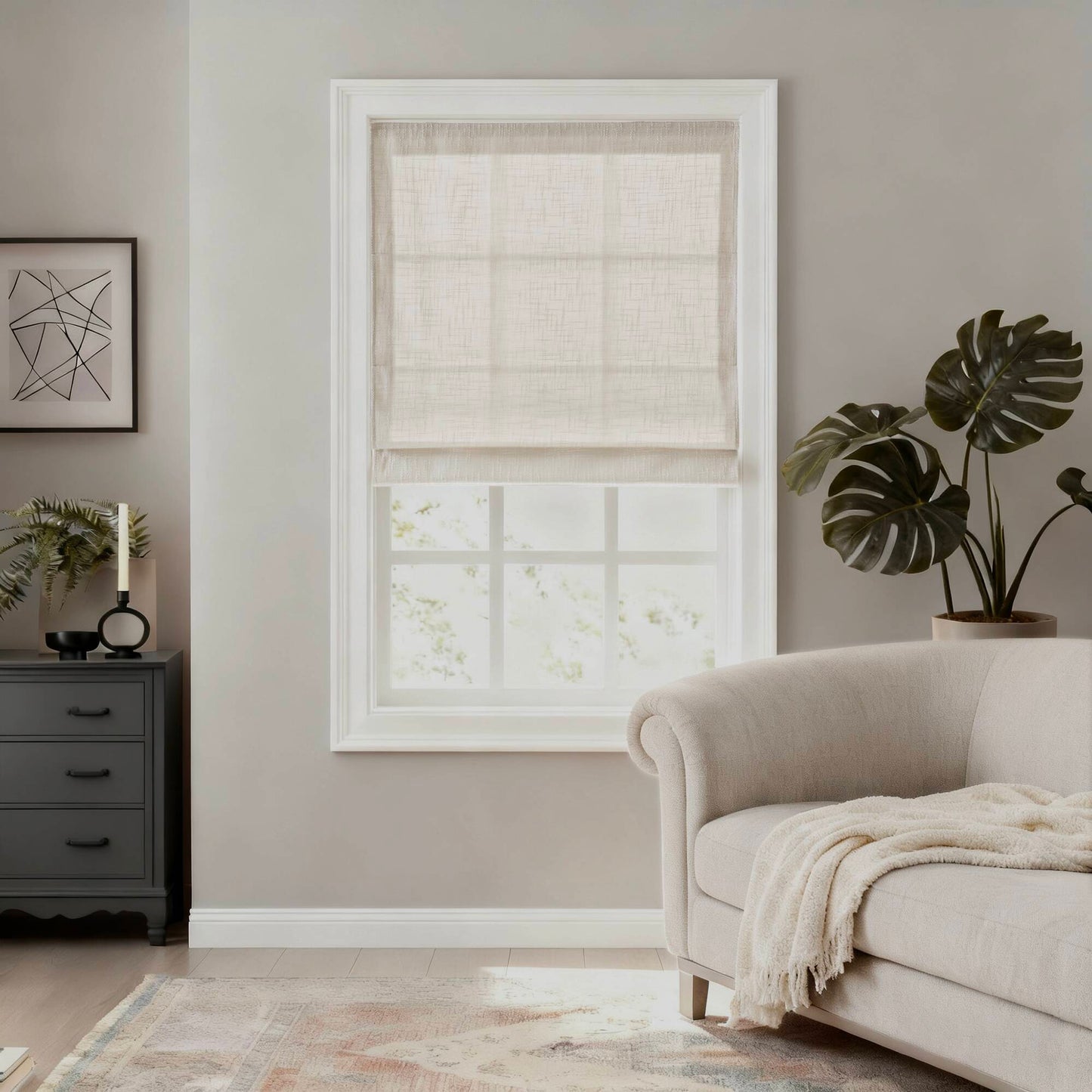 Quincy Total Blackout Cordless Roman Shade