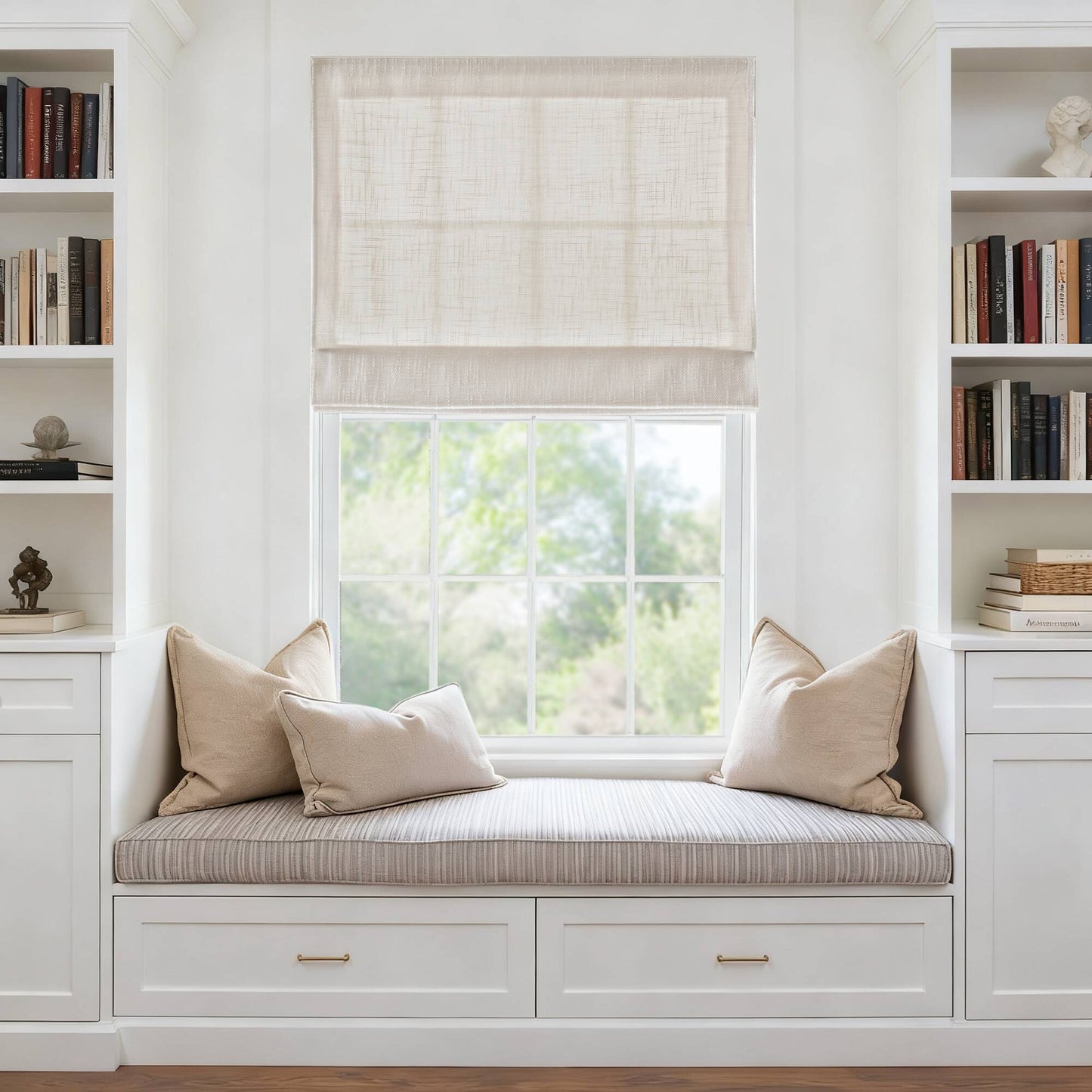 Quincy Total Blackout Cordless Roman Shade
