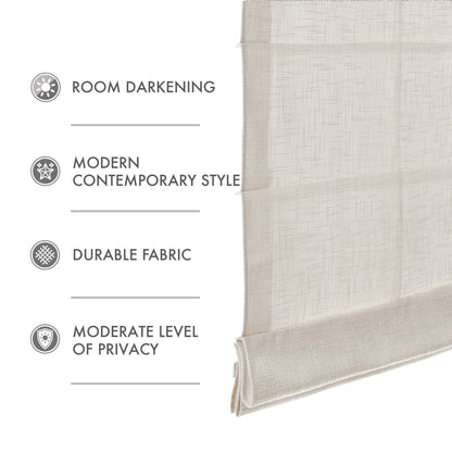 Quincy Total Blackout Cordless Roman Shade
