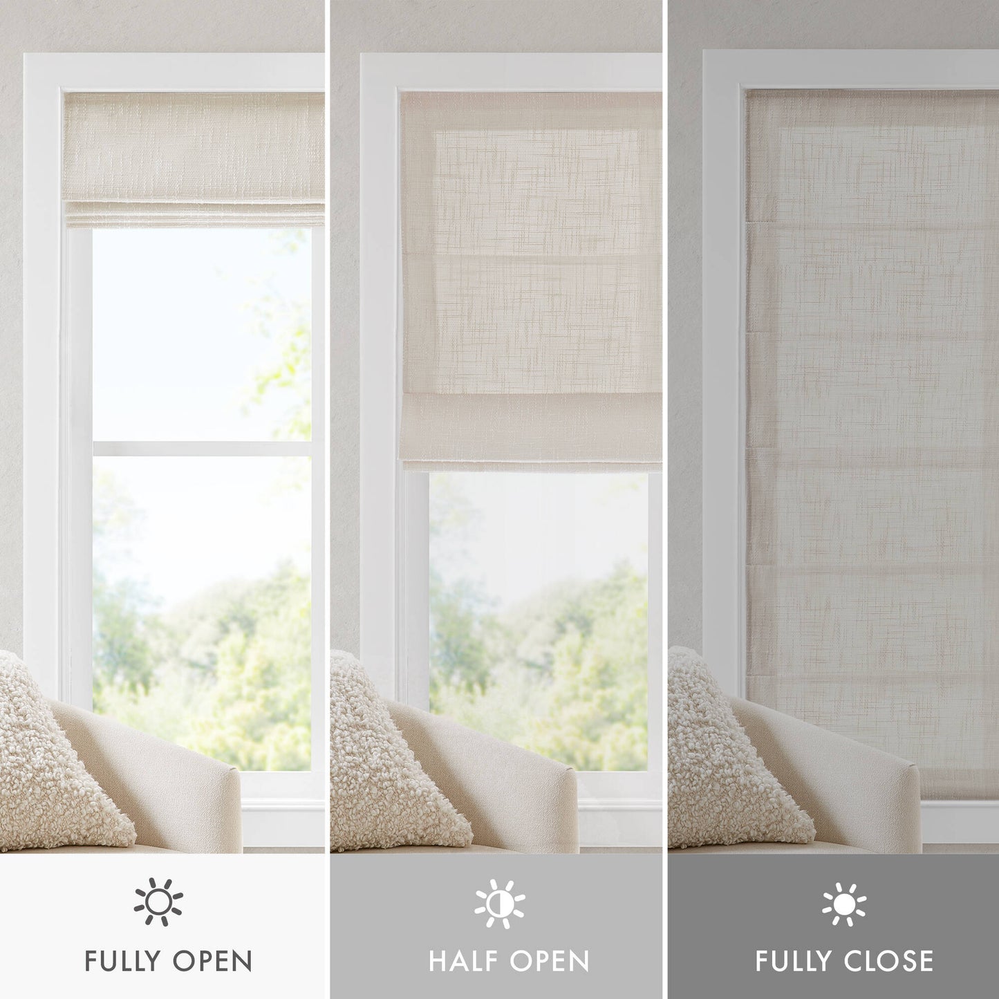 Quincy Total Blackout Cordless Roman Shade