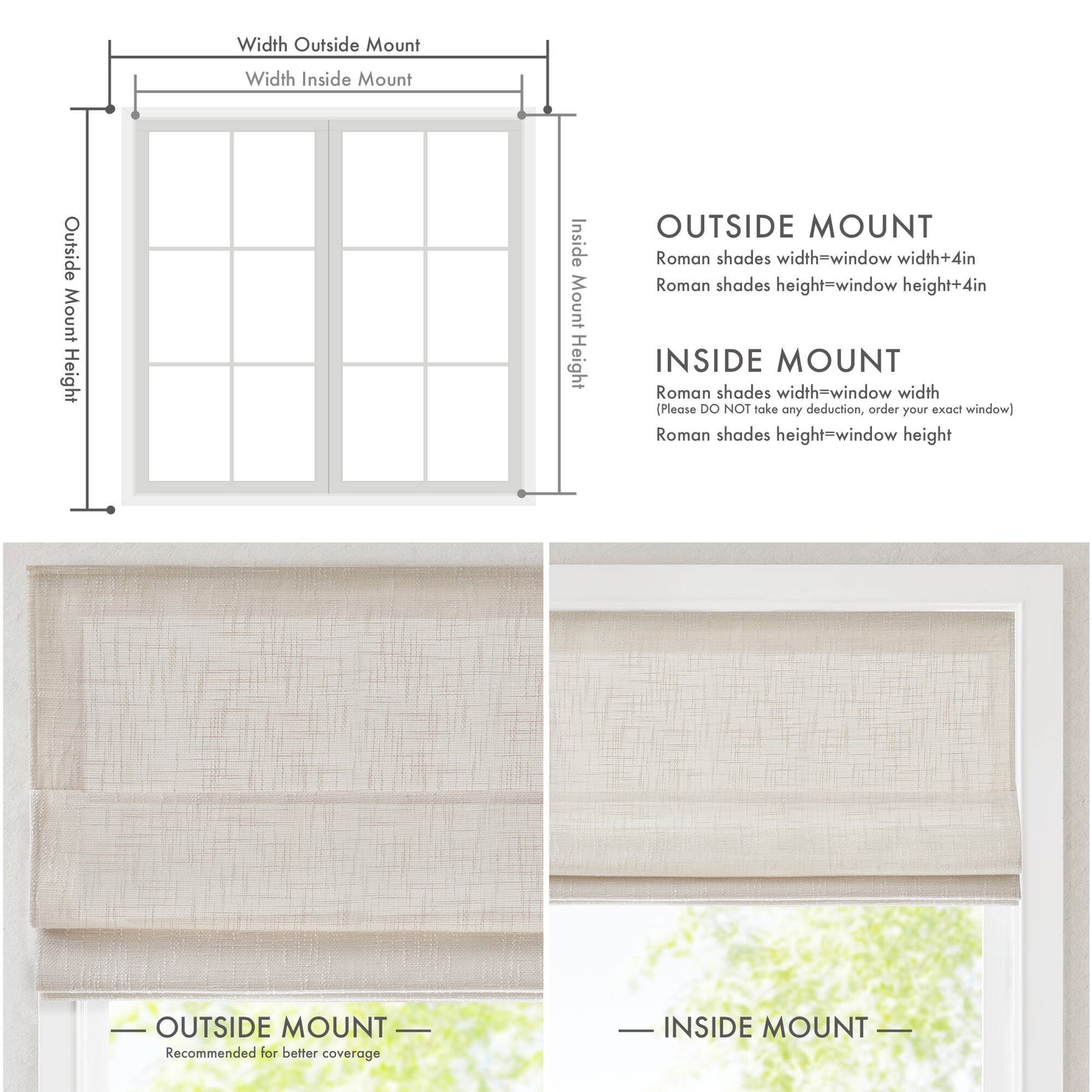 Quincy Total Blackout Cordless Roman Shade