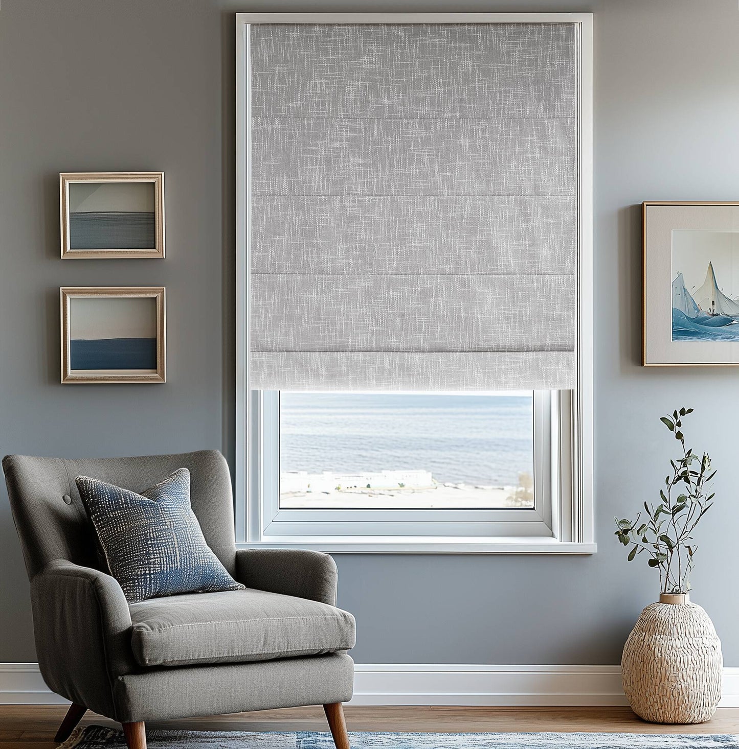 Quincy Total Blackout Cordless Roman Shade