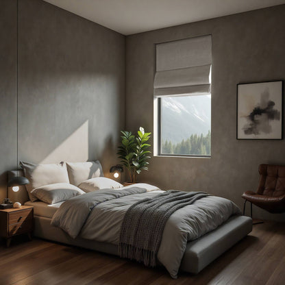 Quincy Total Blackout Cordless Roman Shade