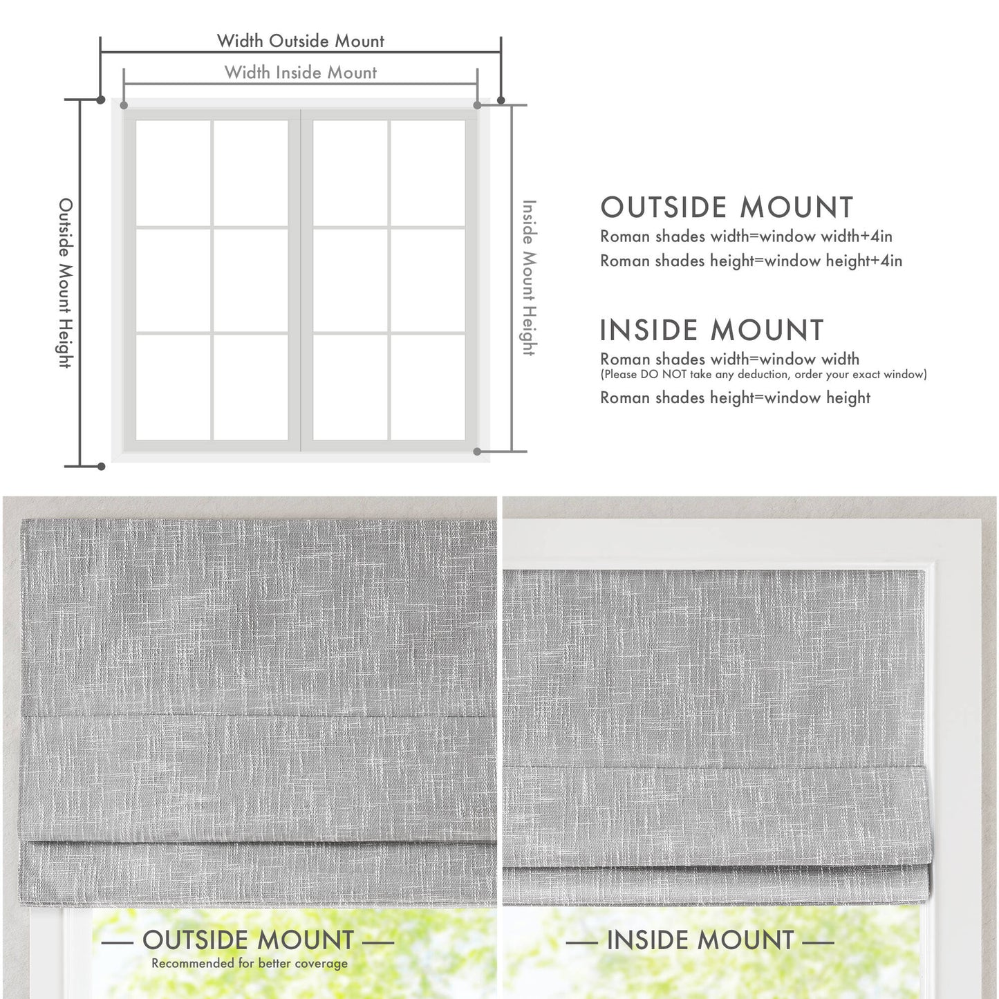 Quincy Total Blackout Cordless Roman Shade