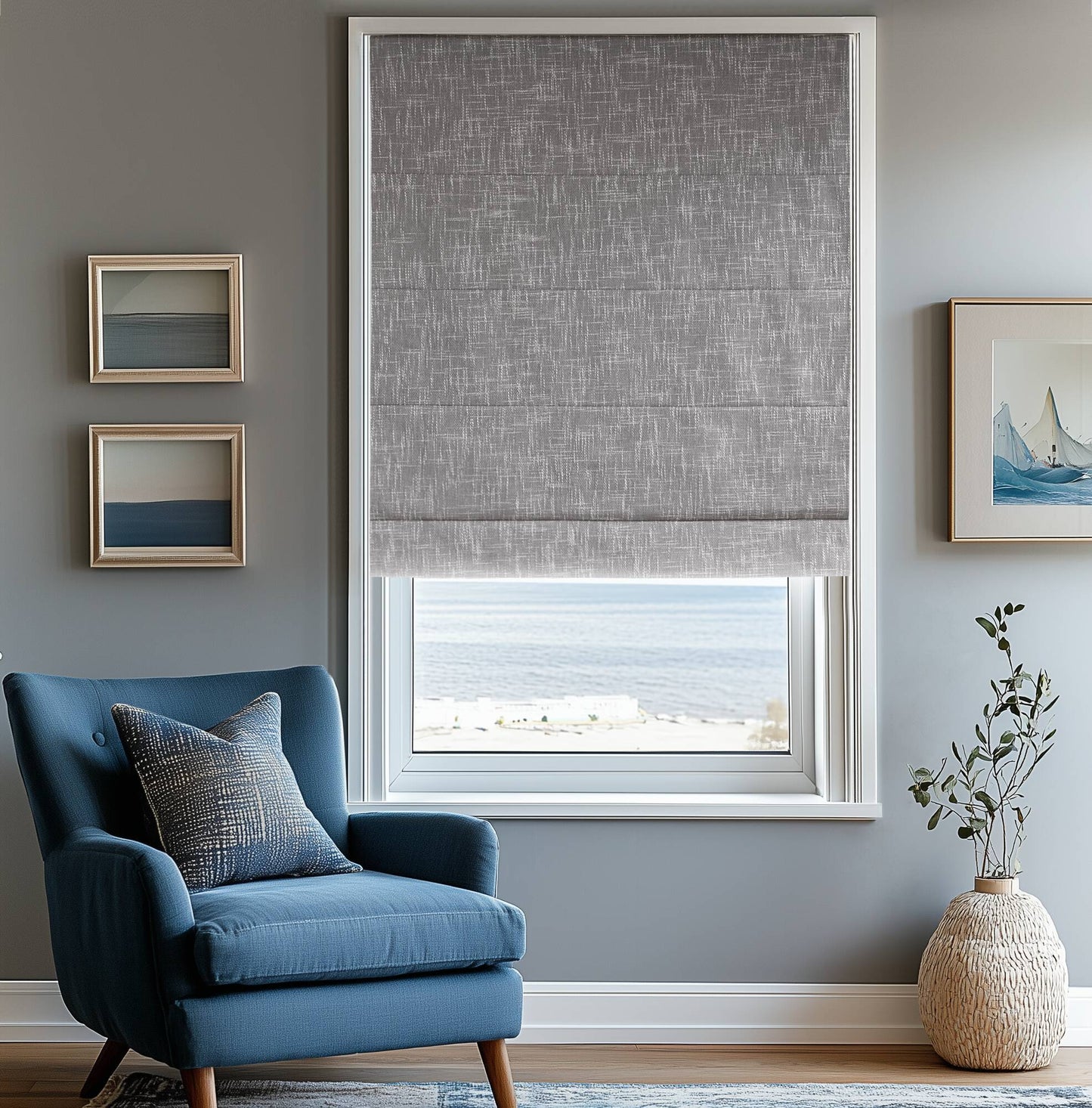 Quincy Total Blackout Cordless Roman Shade